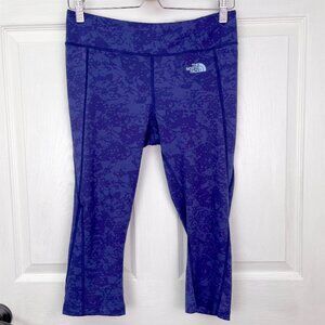 The North Face Women 18” Pulse Capri Tights Leggings Purple Medium 8 - 10